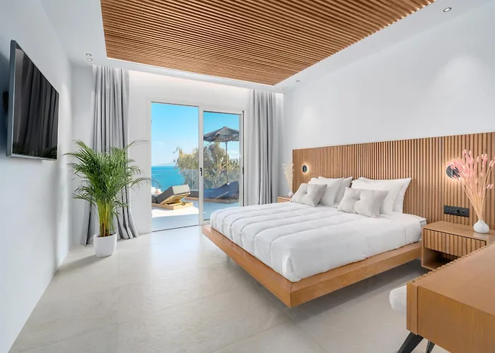 Villa Elit Psarou Heated Pool Jacuzzi *