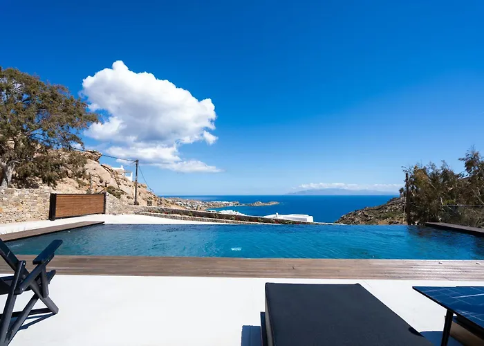 Elit Psarou Heated Pool Jacuzzi 빌라