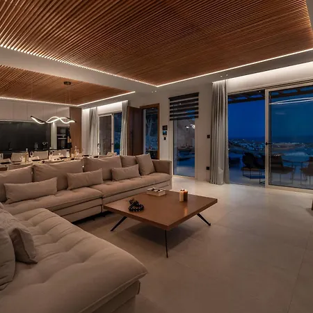 Villa Elit Psarou Heated Pool Jacuzzi Psarrou