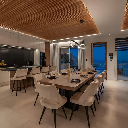 Elit Psarou Heated Pool Jacuzzi Villa Psarrou