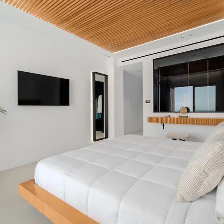 Villa Elit Psarou Heated Pool Jacuzzi Psarrou